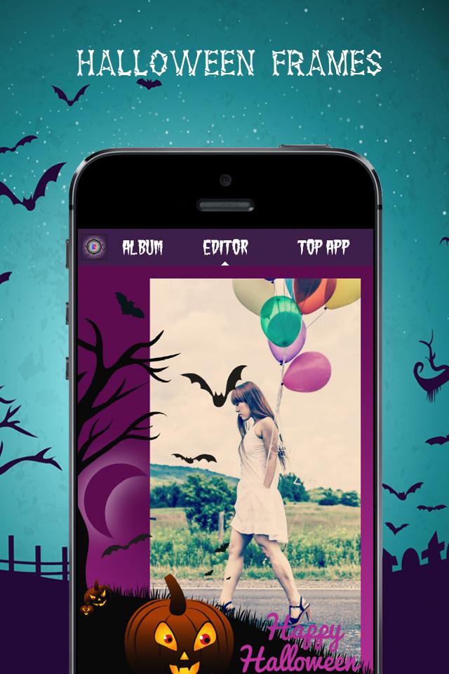 Android application Halloween photo editor screenshort