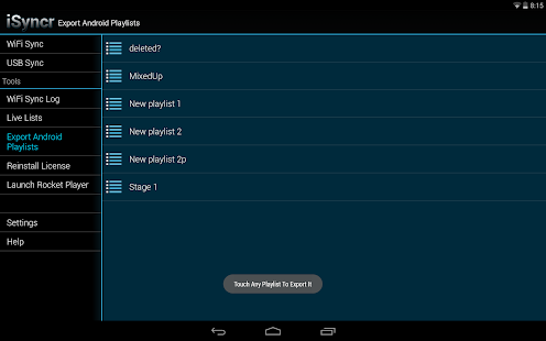 iSyncr for iTunes to Android - screenshot thumbnail