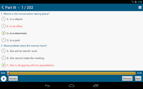 3 toeic strategy listening part Apps  Practice TOEIC Google Test  Play on Listening