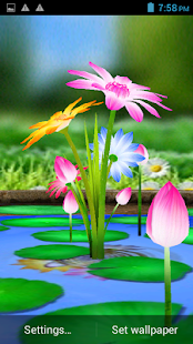 3D Flowers Touch Wallpaper(圖2)-速報App