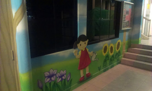 Gardening Children Mural