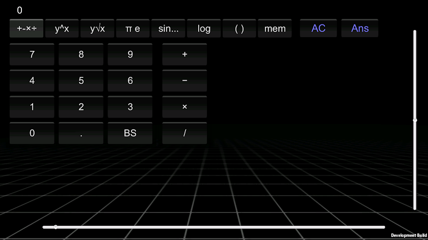 わかりやすい関数計算機　VisCalc Screen 1