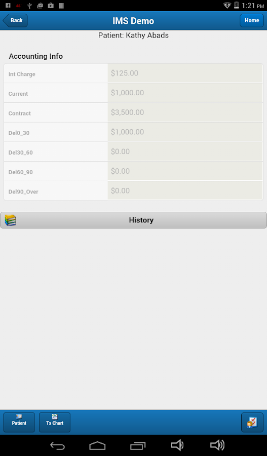   IMS Mobile: screenshot 