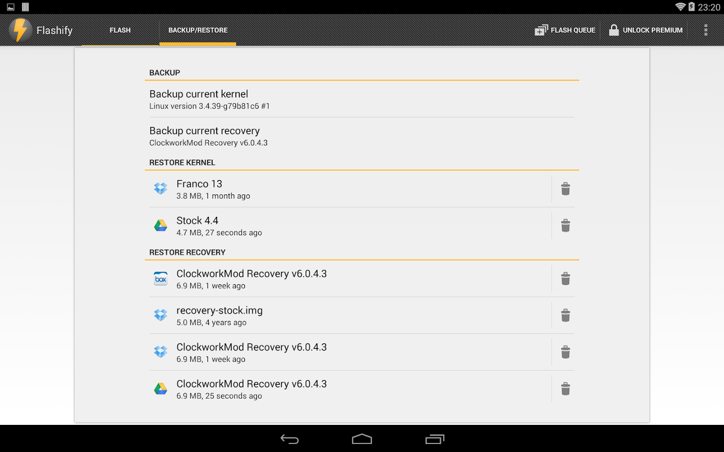 Flashify (for root users) - screenshot
