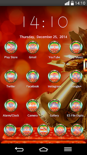 Next Launcher Theme MerryXMAS