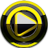 Poweramp skin Black Yellow3.10 (Paid)