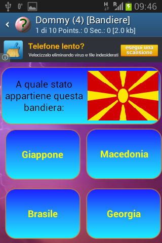 Quiz domande italia