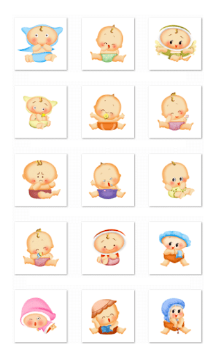 Cute Baby Stickers-Facebook