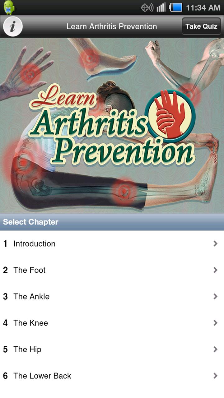 Learn Arthritis Prevention Screen 1