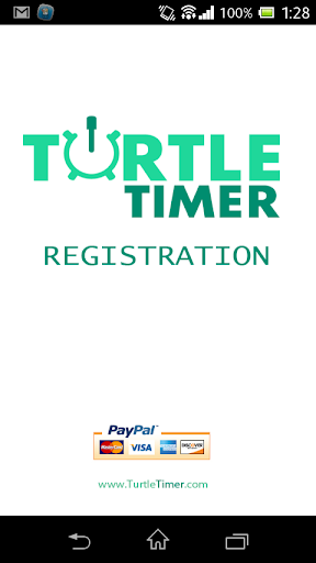 Turtle Timer Registration