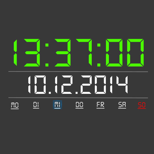 Digital Clock Widget LOGO-APP點子