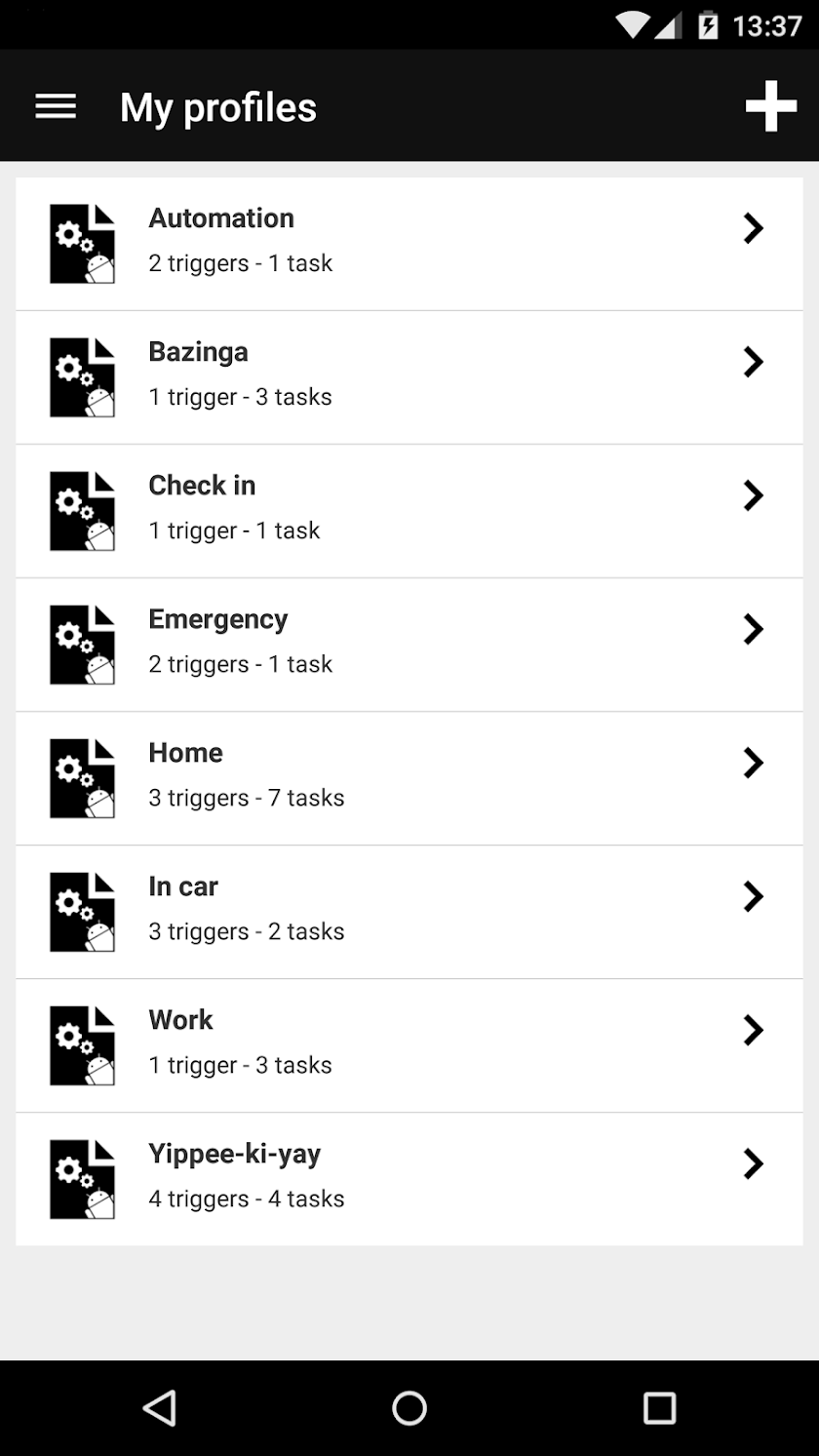 Droid Automation - Pro Edition Screen 1