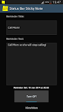 Status Bar Sticky Note