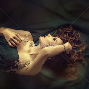 God, I feel like hell tonight  by Sulfhian Sultiamiharja - People Portraits of Women