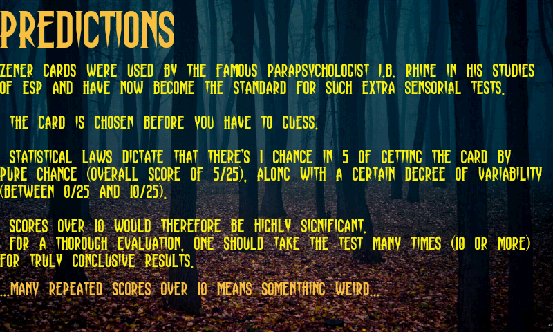 Psychic Test Fake Screen 2