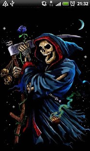 Free Blue Grim Reaper LWP APK for Android