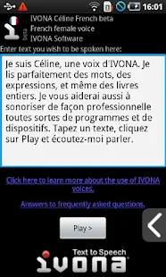 IVONA Céline French beta - screenshot thumbnail