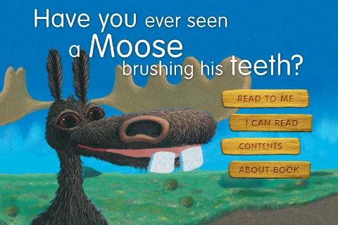 Moose brushing his teeth Screen 1
