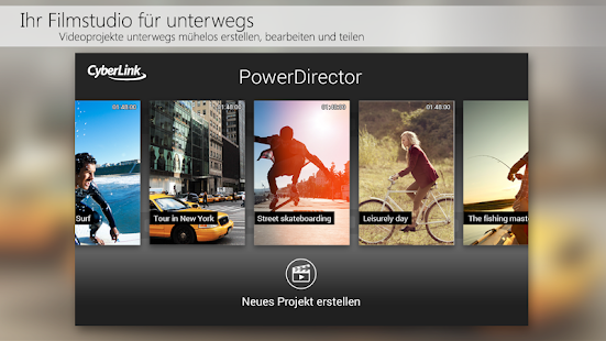 PowerDirector Videobearbeitung Screenshot