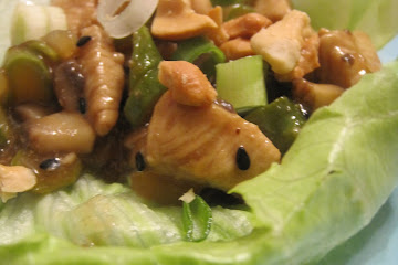 Asparagus and Chicken Lettuce Wraps