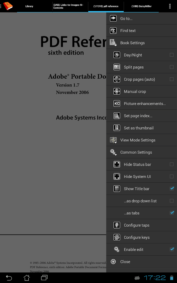 PDF and DJVU Reader - screenshot