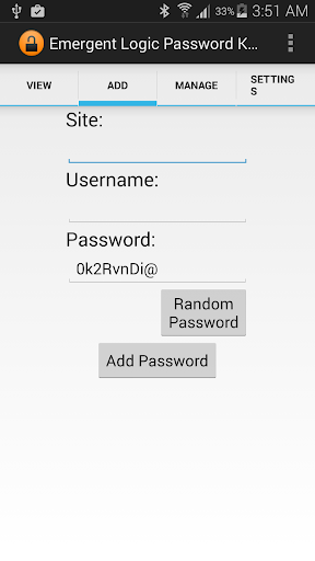 Emergent Logic Password Keeper
