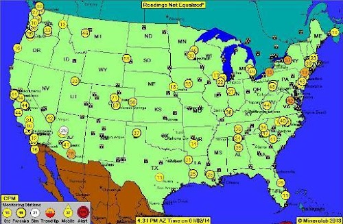 Android application Local Radiation Levels screenshort