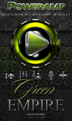 Poweramp Widget Green Empire