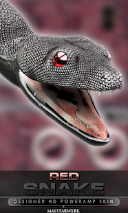 poweramp skin red snake Screenshots 6