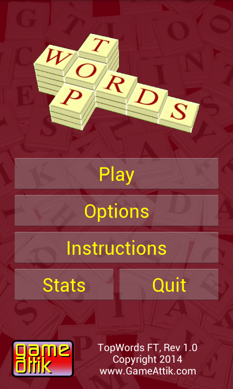 TopWords Screen 1