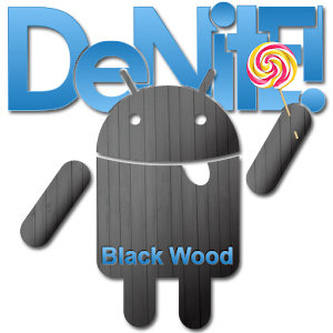 CM12 Theme  - Black Wood Blue.apk 1.64