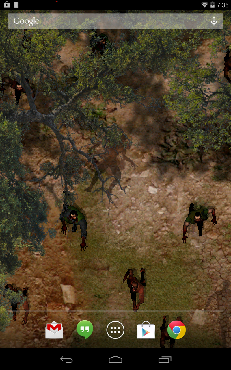 Zombie Horde Live Wallpaper Screen 2