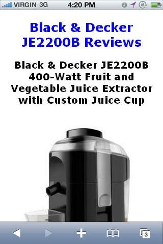 JE2200B Fruit Extractor Review