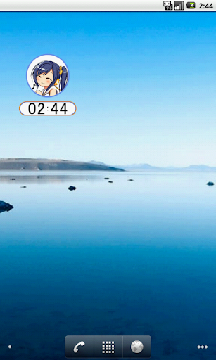 Bitcoin-chan ClockWidget