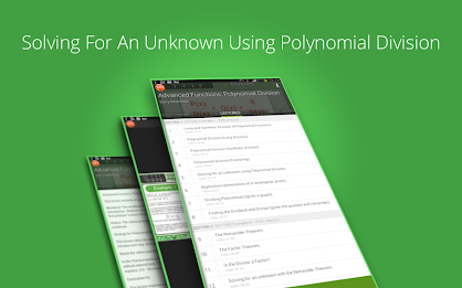 Polynomial Division lessons poster 8