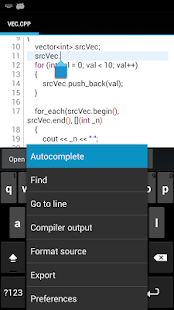 C4droid (C/C++ compiler & IDE) - screenshot thumbnail