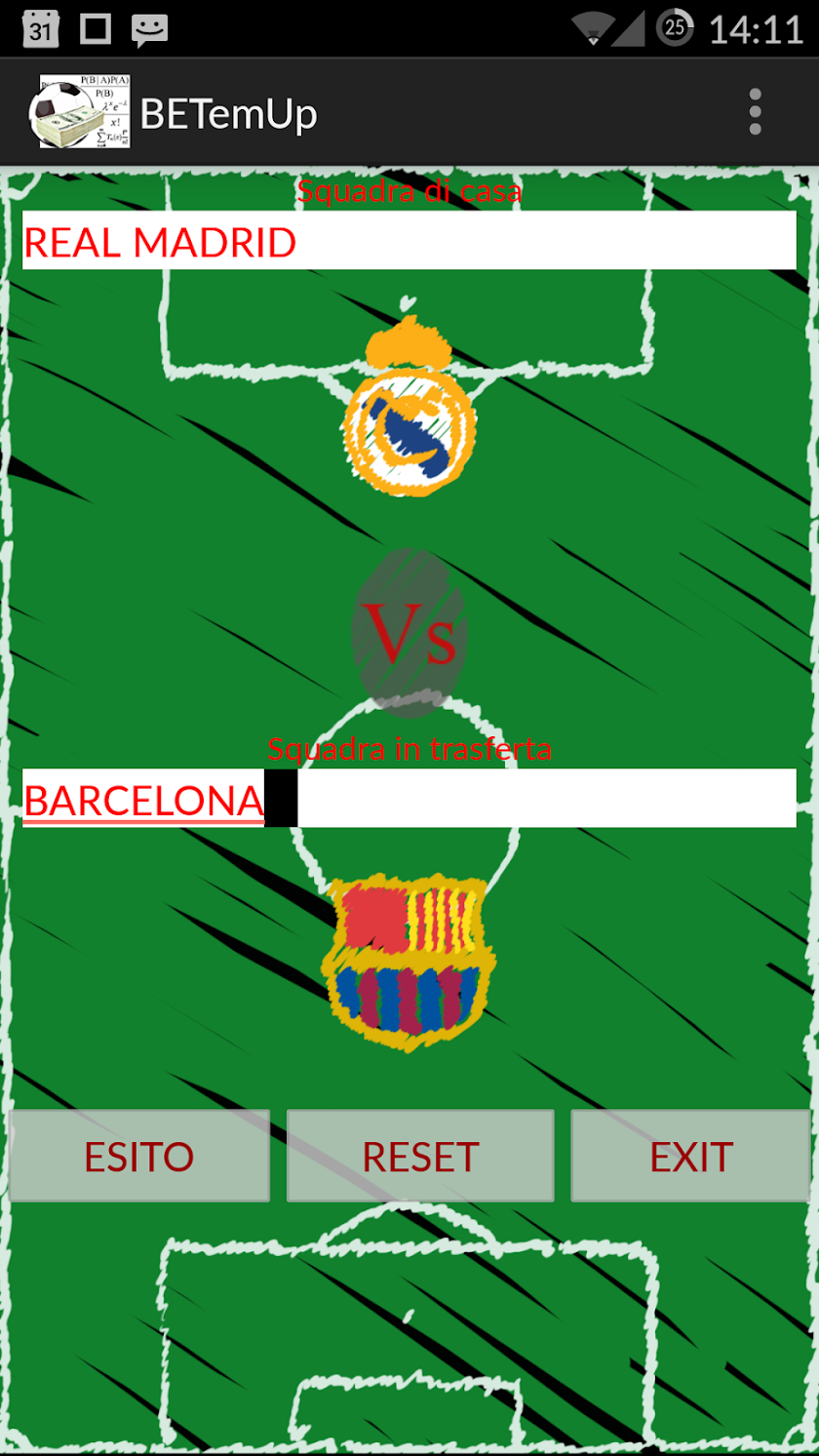 BETem UP - Soccer Predictions Screen 2