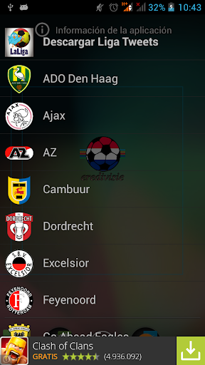 Widget Eredivisie 2015 16