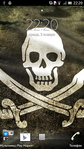 Pirate Flag Live Wallpaper