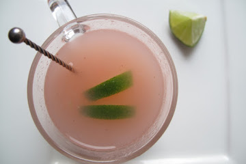 Roasted rhubarb limeade