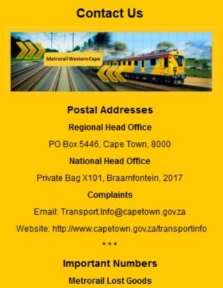 【免費交通運輸App】Metrorail Western Cape-APP點子