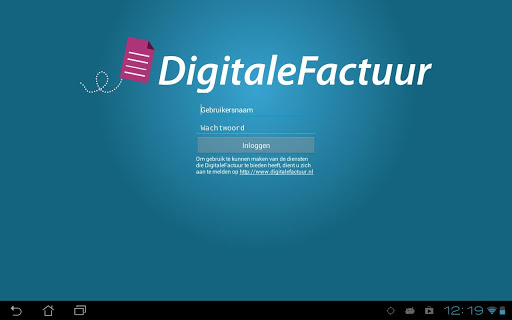 DigitaleFactuur - Tablet App
