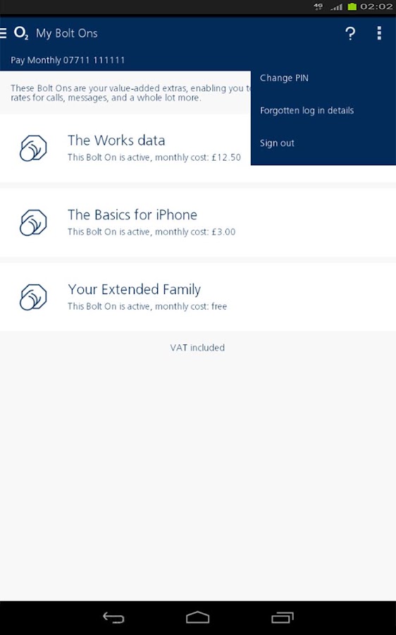 My O2 Connection App – Mobile Account Manager – BZLU