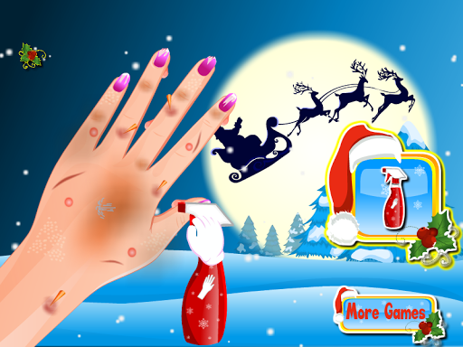 Nail art christmas games