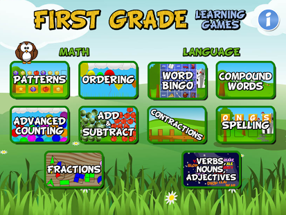 First Grade Learning Games