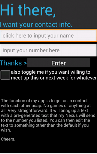 Excursive Contact Input