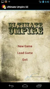 Ultimate Umpire Game Scorecard