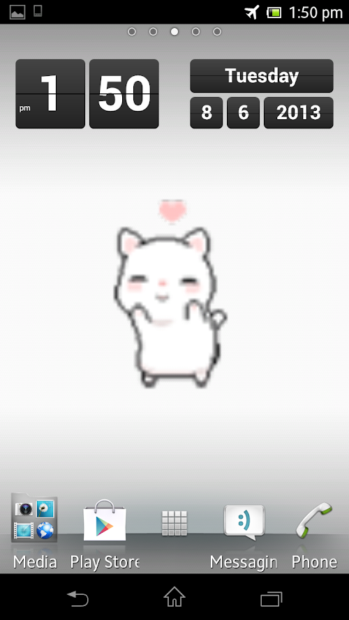 Android application Lovely Cat Live Wallpaper screenshort