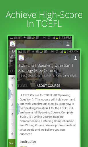 Speaking Course For TOEFL iBT