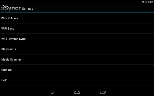 iSyncr for iTunes to Android - screenshot thumbnail